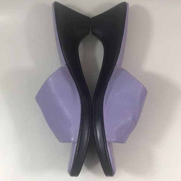 Talbots lilac leather slides, size 9, NWT - Picture 2 of 8